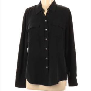 Vince Camuto Black Long Sleeve Button Down